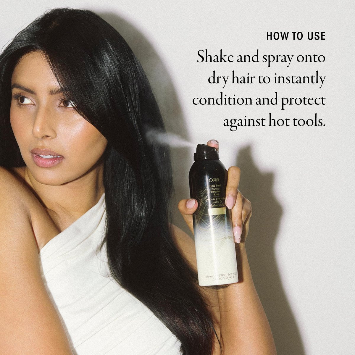 Oribe Gold Lust Dry Heat Protection Spray - Heat Protectant for Dry Hair, 5.2 oz Avelisse