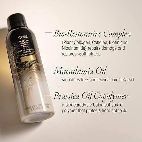 Oribe Gold Lust Dry Heat Protection Spray - Heat Protectant for Dry Hair, 5.2 oz Avelisse