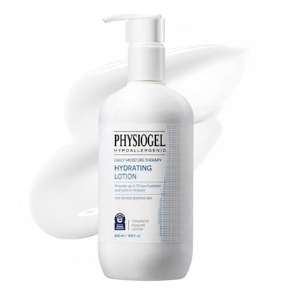 Physiogel Daily Moisture Therapy Hydrating Lotion – 72H Lasting Hydration for Dry & Sensitive Skin, 13.5 fl. oz. Avelisse