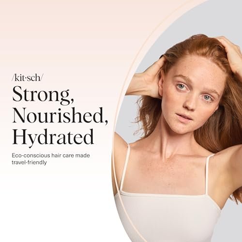 Kitsch Shampoo and Conditioner Set - 4pc Sampler Bars: Rice Water, Castor Oil & Coconut Oil for Hair Growth, Repair & Moisture - Bottle-Free Beauty Avelisse