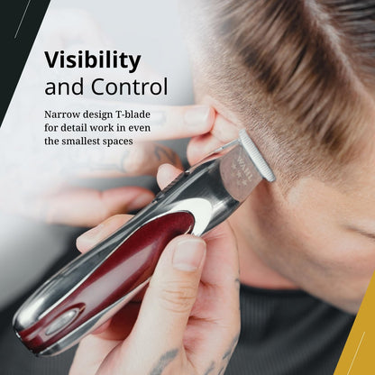 Wahl Professional 5 Star Align Trimmer - Cordless Narrow T-Blade Trimmer for Precision Beard & Mustache Grooming Avelisse
