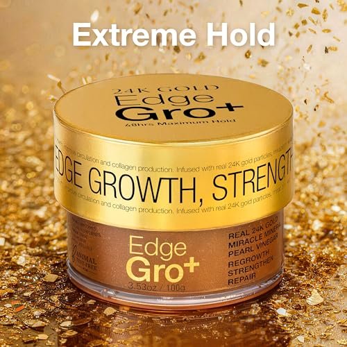 Lux Collection Edge Control Gel for 4C Hair - Maximum Hold 48 Hour Edge Control with Castor Oil & Biotin, 3.53 oz - görsel 14