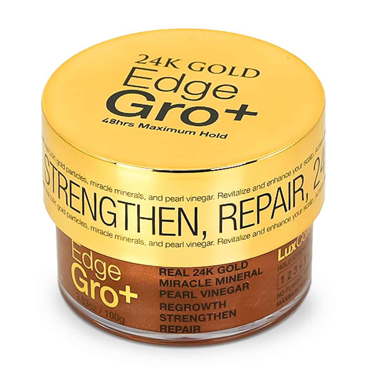 Lux Collection Edge Control Gel for 4C Hair - Maximum Hold 48 Hour Edge Control with Castor Oil & Biotin, 3.53 oz - görsel 1