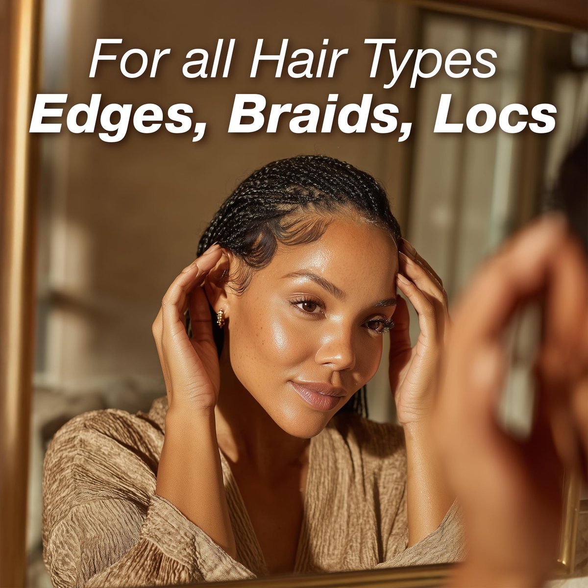 Lux Collection Edge Control Gel for 4C Hair - Maximum Hold 48 Hour Edge Control with Castor Oil & Biotin, 3.53 oz - görsel 9