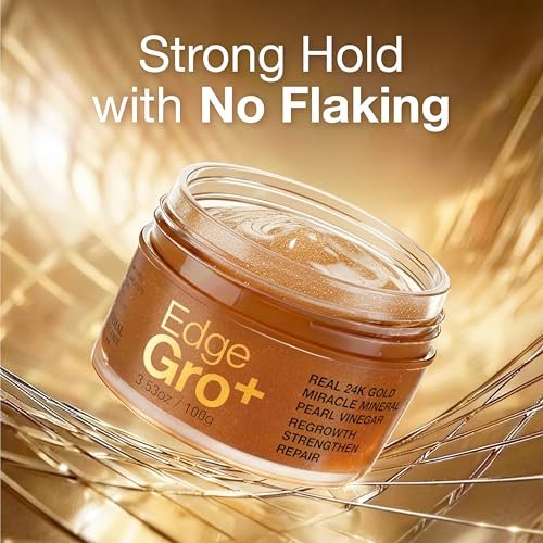 Lux Collection Edge Control Gel for 4C Hair - Maximum Hold 48 Hour Edge Control with Castor Oil & Biotin, 3.53 oz - görsel 12