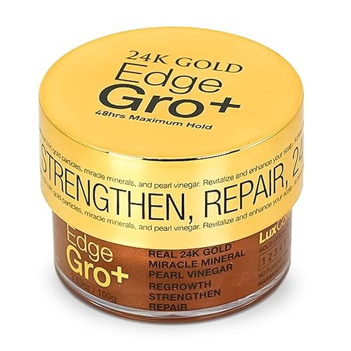 Lux Collection Edge Control Gel for 4C Hair - Maximum Hold 48 Hour Edge Control with Castor Oil & Biotin, 3.53 oz - görsel 2
