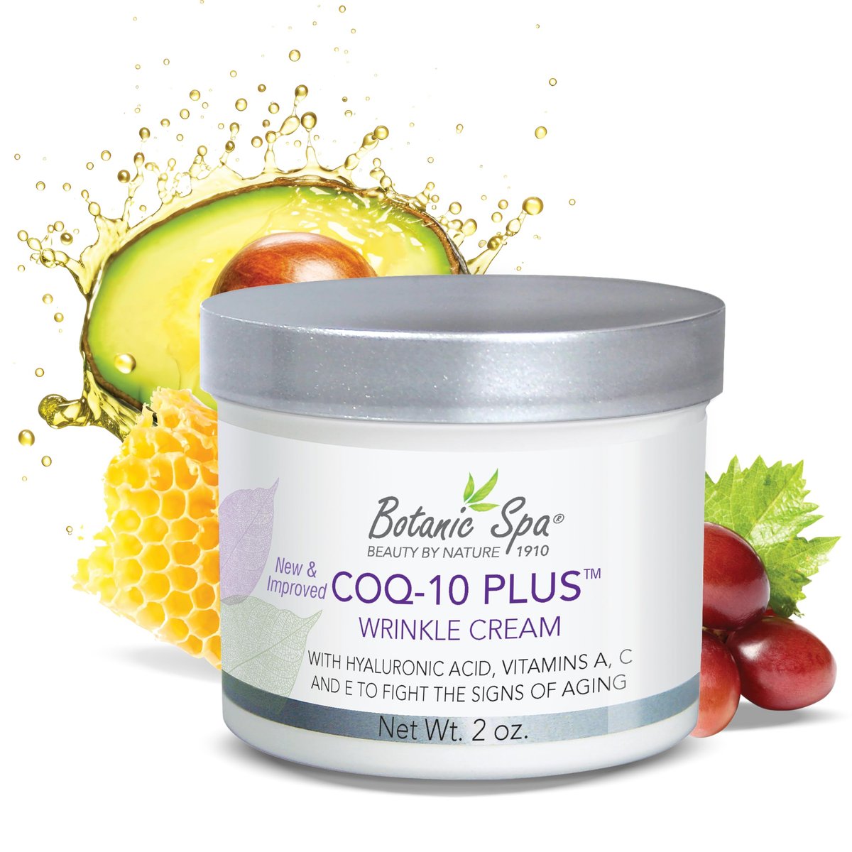 Botanic Spa CoQ-10 Plus Wrinkle Cream – Hyaluronic Acid, Vitamins A, C & E – Diminish Lines & Wrinkles – 2 oz - görsel 3