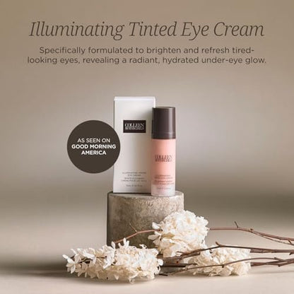 COLLEEN ROTHSCHILD Illuminating Tinted Eye Cream - Instant Brightening, Dark Circle Reduction with Hyaluronic Acid, Caffeine, and Peptides (0.5 fl oz) Avelisse