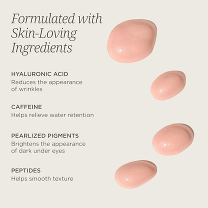 COLLEEN ROTHSCHILD Illuminating Tinted Eye Cream - Instant Brightening, Dark Circle Reduction with Hyaluronic Acid, Caffeine, and Peptides (0.5 fl oz) Avelisse