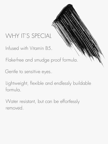 SWEED Lash Lift Mascara - Lightweight, Flake-Free, Smudge-Proof with Vitamin B5 | Vegan & Cruelty-Free Clean Beauty (Black, 0.27 oz) Avelisse