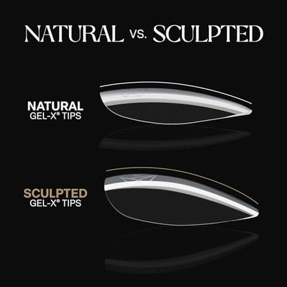 Aprés Gel-X® Scupted Square Medium Tip Box | 500pc Premium Nail Tips, 11 Sizes 00-9 | Clear Plastic Avelisse