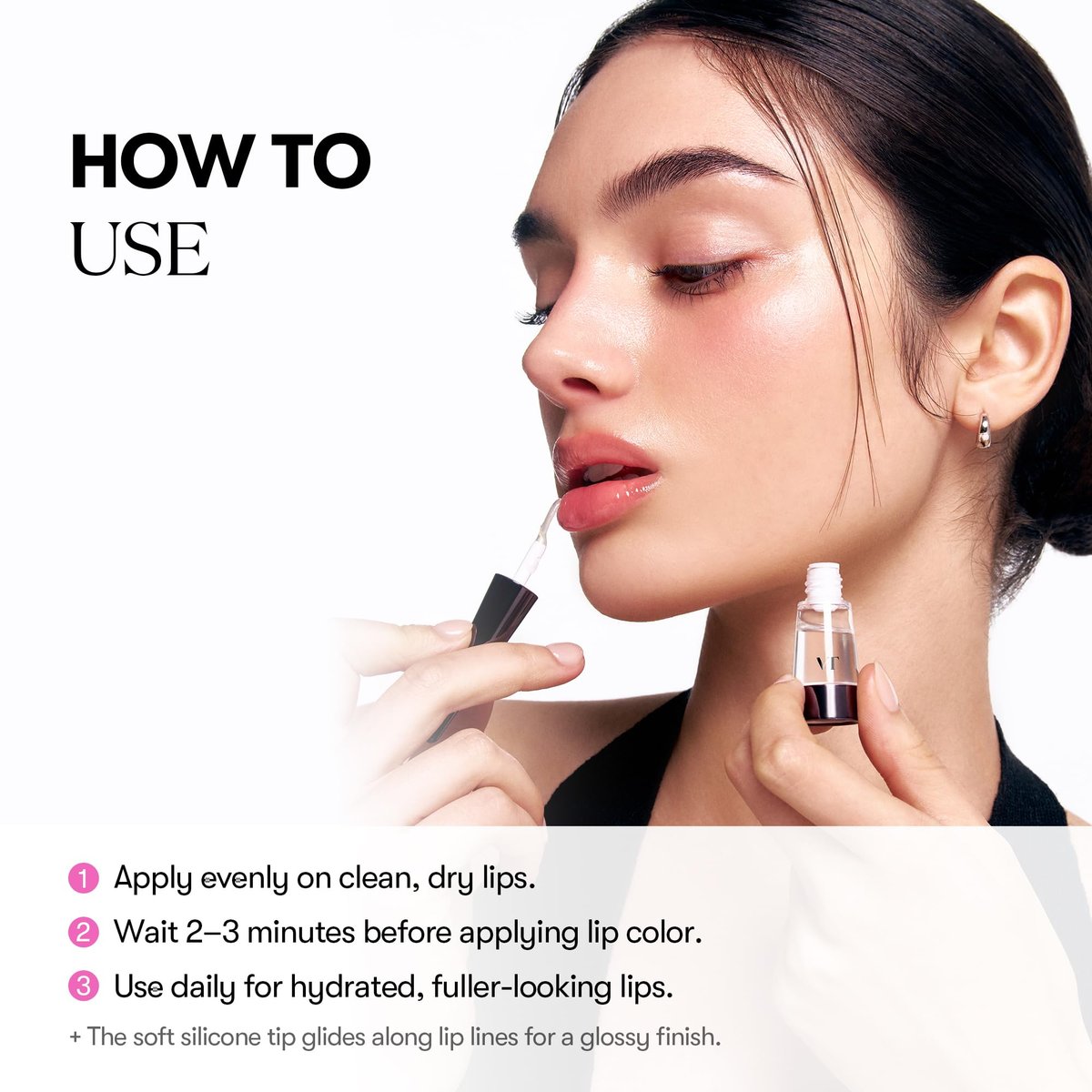 VTCOSMETICS Reedle Shot Lip Plumper - Moisturizing Transparent Lip Gloss, Fragrance-Free, 0.15 oz (4.3 g) - Korean Cosmetics (Expert) Avelisse