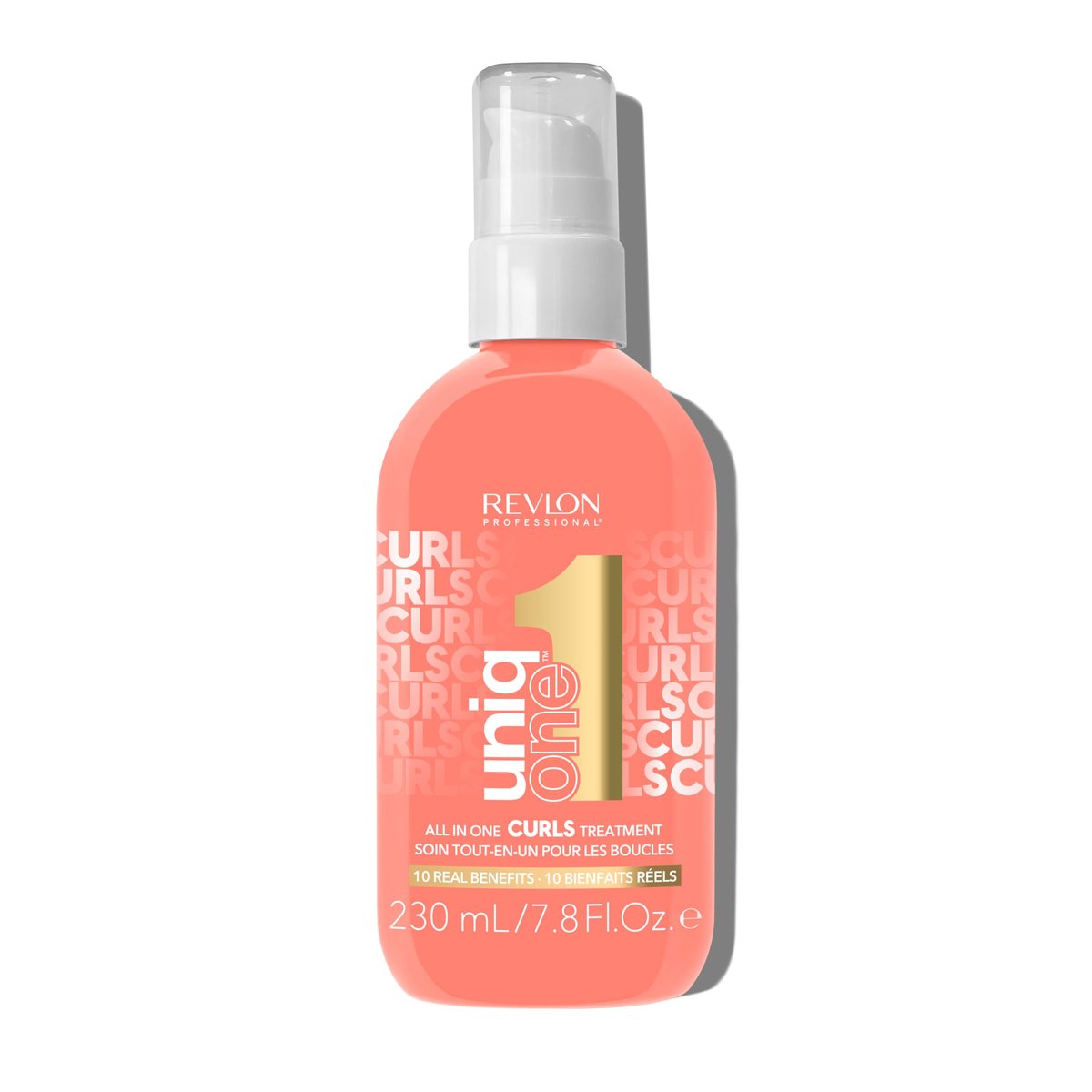 Revlon Professional UniqOne Curls Treatment - 10-in-1 Leave-In for Curly Hair, 96H Frizz Control, Deep Nourishment & Repair, Curl Definition, Heat Protection, Vegan, 7.8 fl oz Avelisse