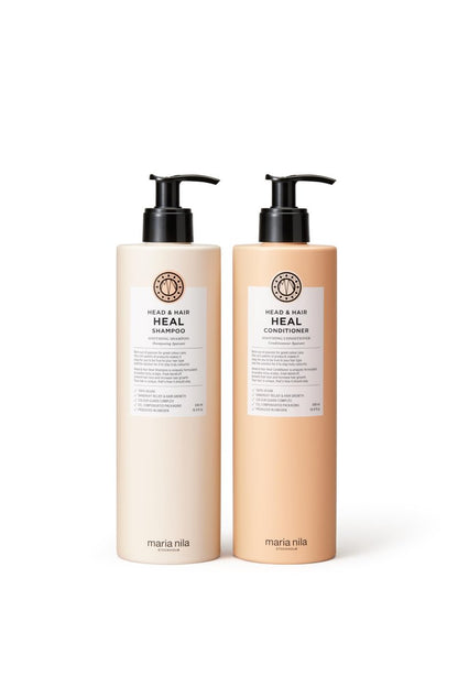 Maria Nila Head & Hair Heal Shampoo & Conditioner Set – Soothing Aloe Vera for Dry & Itchy Scalps, 100% Vegan & Sulfate/Paraben Free (2 x 16.9 Fl Oz) Avelisse
