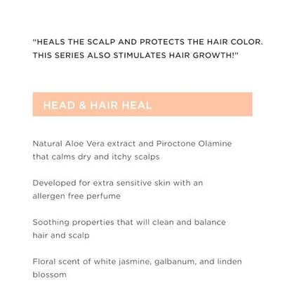 Maria Nila Head & Hair Heal Shampoo & Conditioner Set – Soothing Aloe Vera for Dry & Itchy Scalps, 100% Vegan & Sulfate/Paraben Free (2 x 16.9 Fl Oz) Avelisse