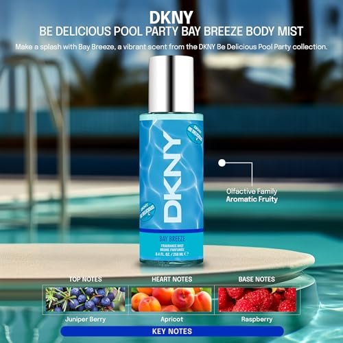 DKNY Be Delicious Pool Party Fragrance Mist For Women, Bay Breeze, 8.4 Fl Oz Avelisse