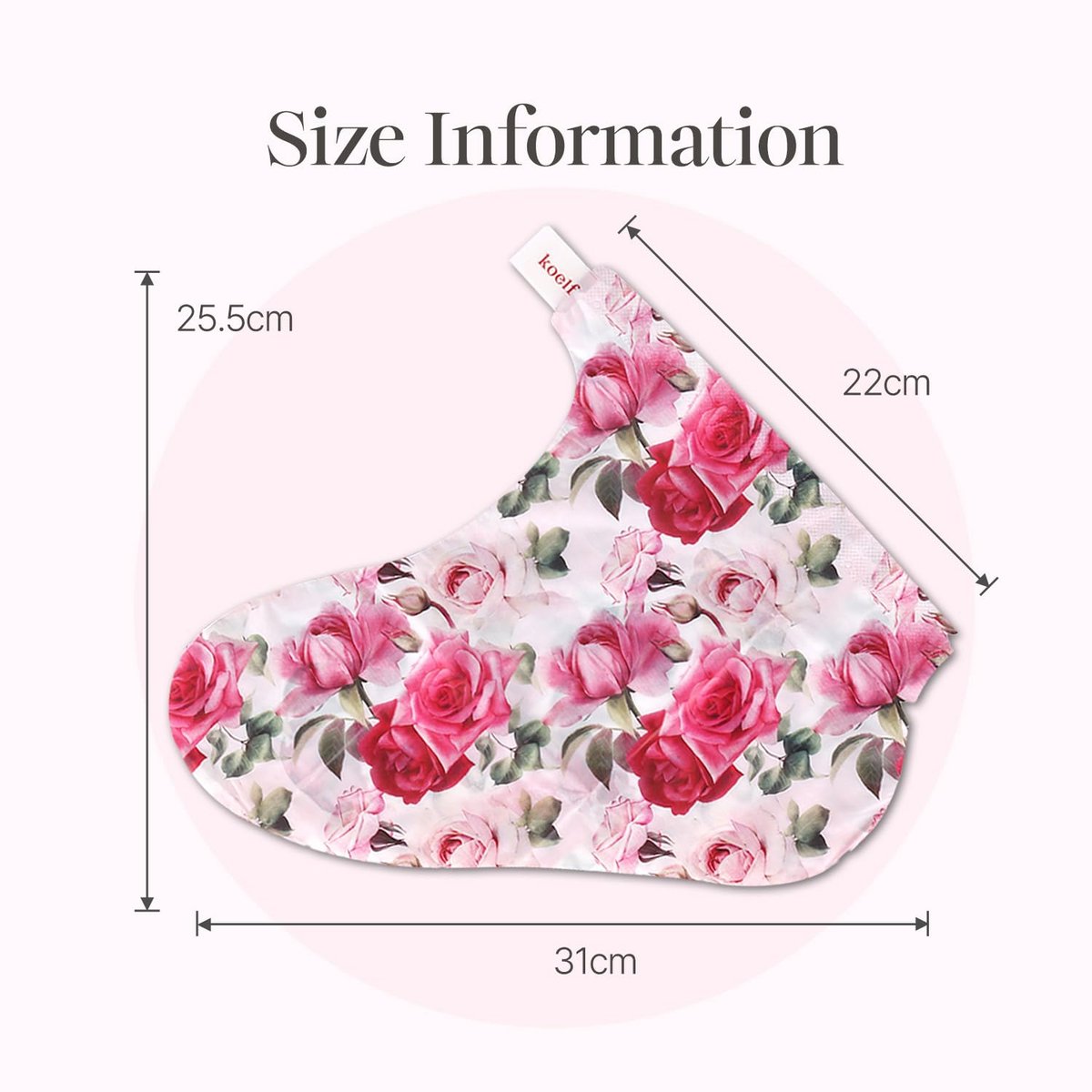 Koelf Rose Petal Satin Foot Mask (5 Pairs) – Korean Intensive Nourishing Socks for Smooth, Soft Feet - görsel 11