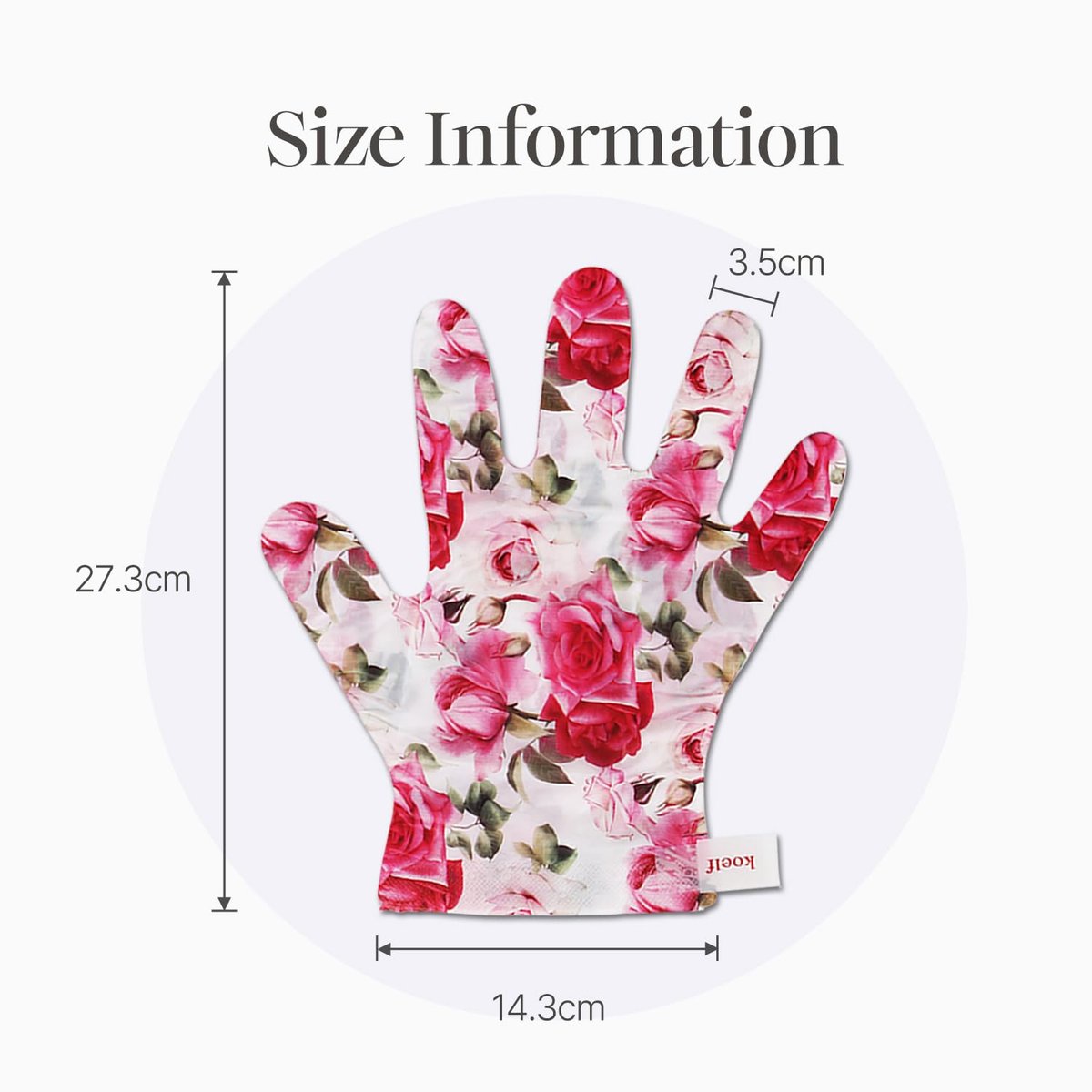 Koelf PETITFEE Rose Petal Satin Hand Mask (5 Pairs) – Intensive Nourishing & Moisturizing Gloves with Peptide, Collagen, Shea Butter for Silky Smooth Hands - görsel 11