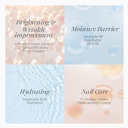 Koelf PETITFEE Rose Petal Satin Hand Mask (5 Pairs) – Intensive Nourishing & Moisturizing Gloves with Peptide, Collagen, Shea Butter for Silky Smooth Hands - görsel 8