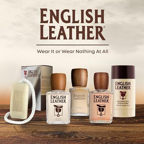English Leather Deodorant for Men - Classic & Masculine with Long Lasting Citrus, Aromatic & Woody Scent (2.6 Oz / 75 g) Avelisse