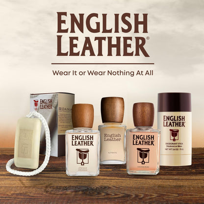 English Leather Deodorant for Men - Classic & Masculine with Long Lasting Citrus, Aromatic & Woody Scent (2.6 Oz / 75 g) Avelisse