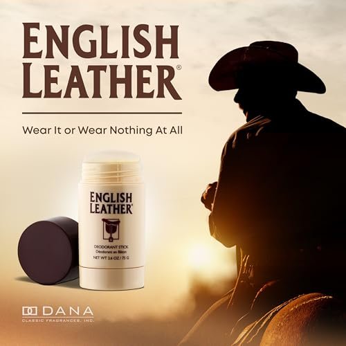 English Leather Deodorant for Men - Classic & Masculine with Long Lasting Citrus, Aromatic & Woody Scent (2.6 Oz / 75 g) Avelisse