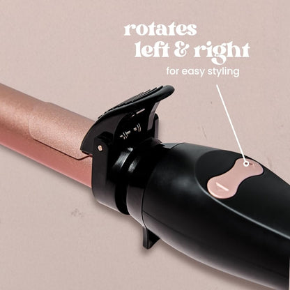 The Beachwaver Co. B1.25 Rotating Curling Iron - Midnight Rose | 1 1/4-Inch Automatic Ceramic Curling Iron for Medium-to-Long Hair | Dual Voltage, Auto-Shut Off, Travel-Friendly Avelisse
