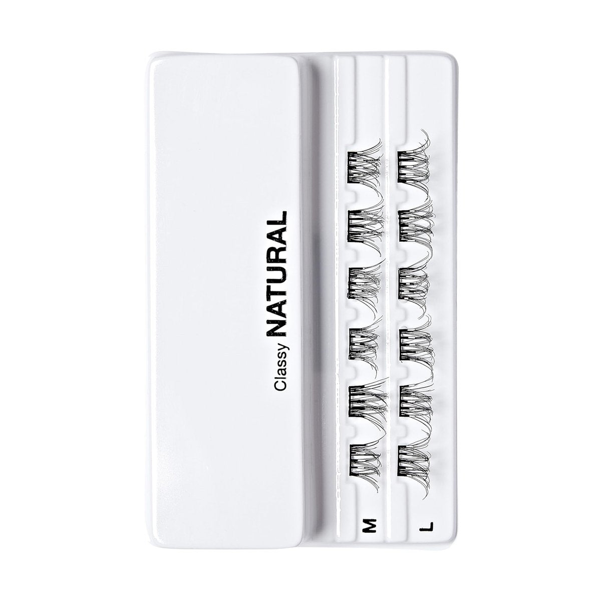 imPRESS Kiss Impress Falsies Press On Self Adhesive Eyelashes - Natural Volume, 10mm-12mm, Black, No Glue Needed, Invisible Band, 12 Lash Clusters - Classy - görsel 13
