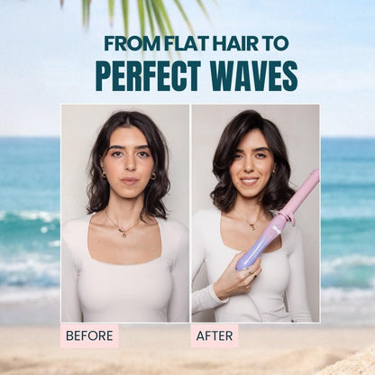 The Beachwaver Co. B1.25 Rotating Curling Iron - Pink Sunset - 1 1/4-Inch Automatic Ceramic Curler for Medium-to-Long Hair Avelisse