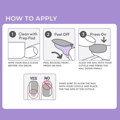 imPRESS No Glue Mani Press On Nails - French 'Heroic' Light Neutral + White Tip, Short Squoval, 30 Nails + Prep Pad & Tools