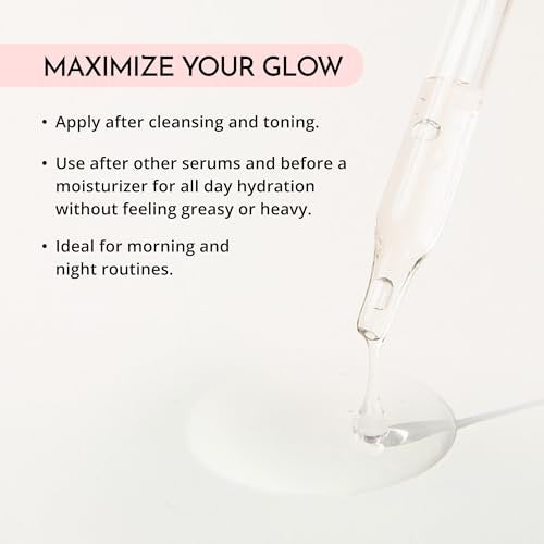 MAELOVE Hydrator Hyaluronic Acid B5 Serum with Resveratrol – Dewy Glow, Fill Fine Lines, Lightweight, 1 fl oz Avelisse