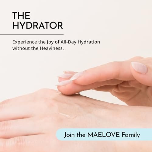 MAELOVE Hydrator Hyaluronic Acid B5 Serum with Resveratrol – Dewy Glow, Fill Fine Lines, Lightweight, 1 fl oz Avelisse