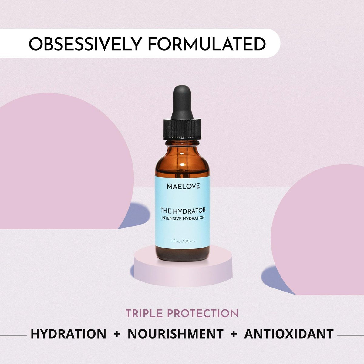 MAELOVE Hydrator Hyaluronic Acid B5 Serum with Resveratrol – Dewy Glow, Fill Fine Lines, Lightweight, 1 fl oz Avelisse