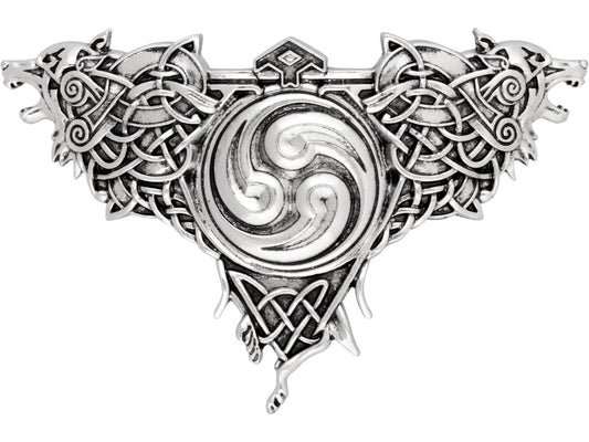 HAQUIL Double Wolf Hair Clip – Vintage Viking Norse Celtic Barrettes for Women