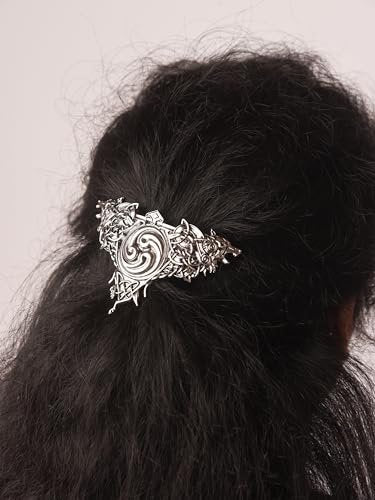 HAQUIL Double Wolf Hair Clip – Vintage Viking Norse Celtic Barrettes for Women - görsel 6