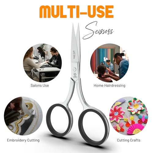 The Cut Factory Precision Facial Hair Scissor – Premium Stainless Steel Grooming Tool for Eyebrows, Mustache & Beard - görsel 16