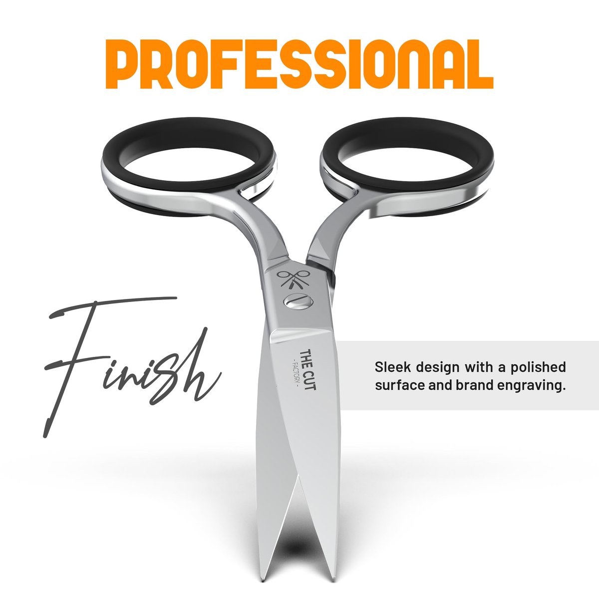 The Cut Factory Precision Facial Hair Scissor – Premium Stainless Steel Grooming Tool for Eyebrows, Mustache & Beard - görsel 7