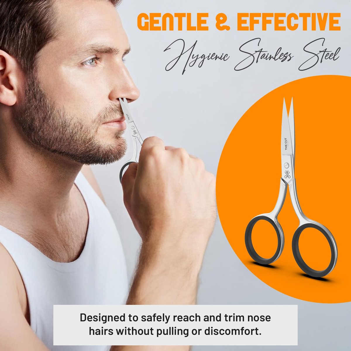 The Cut Factory Precision Facial Hair Scissor – Premium Stainless Steel Grooming Tool for Eyebrows, Mustache & Beard - görsel 13