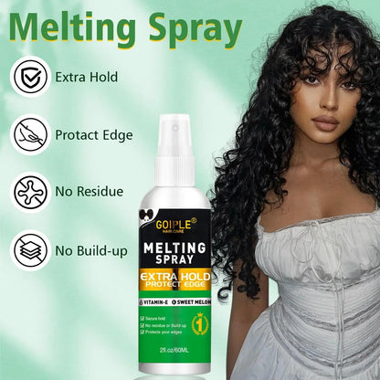Lace Melting and Holding Mousse – Glue-Less Hair Adhesive for Wigs, Supreme Hold Lace Melt Spray for Closures and Extensions, Wig Melting Mousse Kit (12-Pack) Avelisse