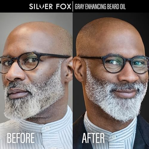 Godefroy Silver Fox Natural Beard Oil for Gray Hair – Shine & Brightness, 0.34 Fl Oz (Pack of 5) Avelisse