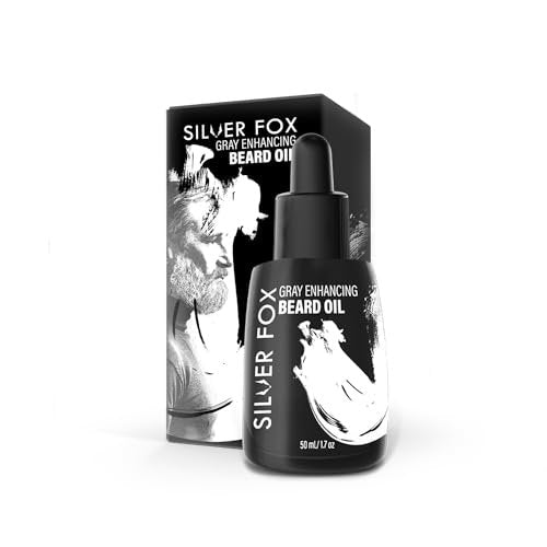 Godefroy Silver Fox Natural Beard Oil for Gray Hair – Shine & Brightness, 0.34 Fl Oz (Pack of 5) Avelisse