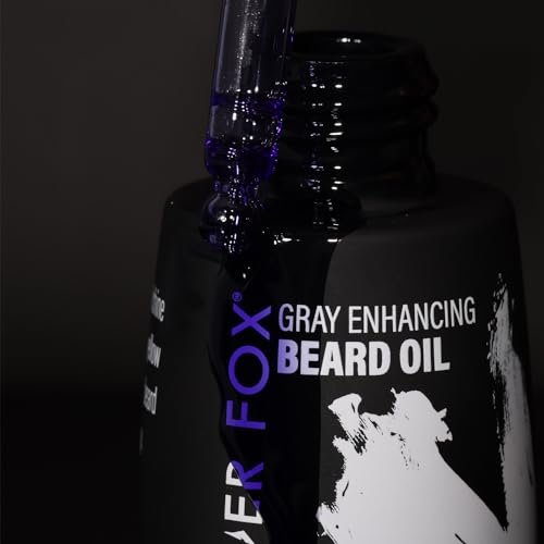 Godefroy Silver Fox Natural Beard Oil for Gray Hair – Shine & Brightness, 0.34 Fl Oz (Pack of 5) Avelisse