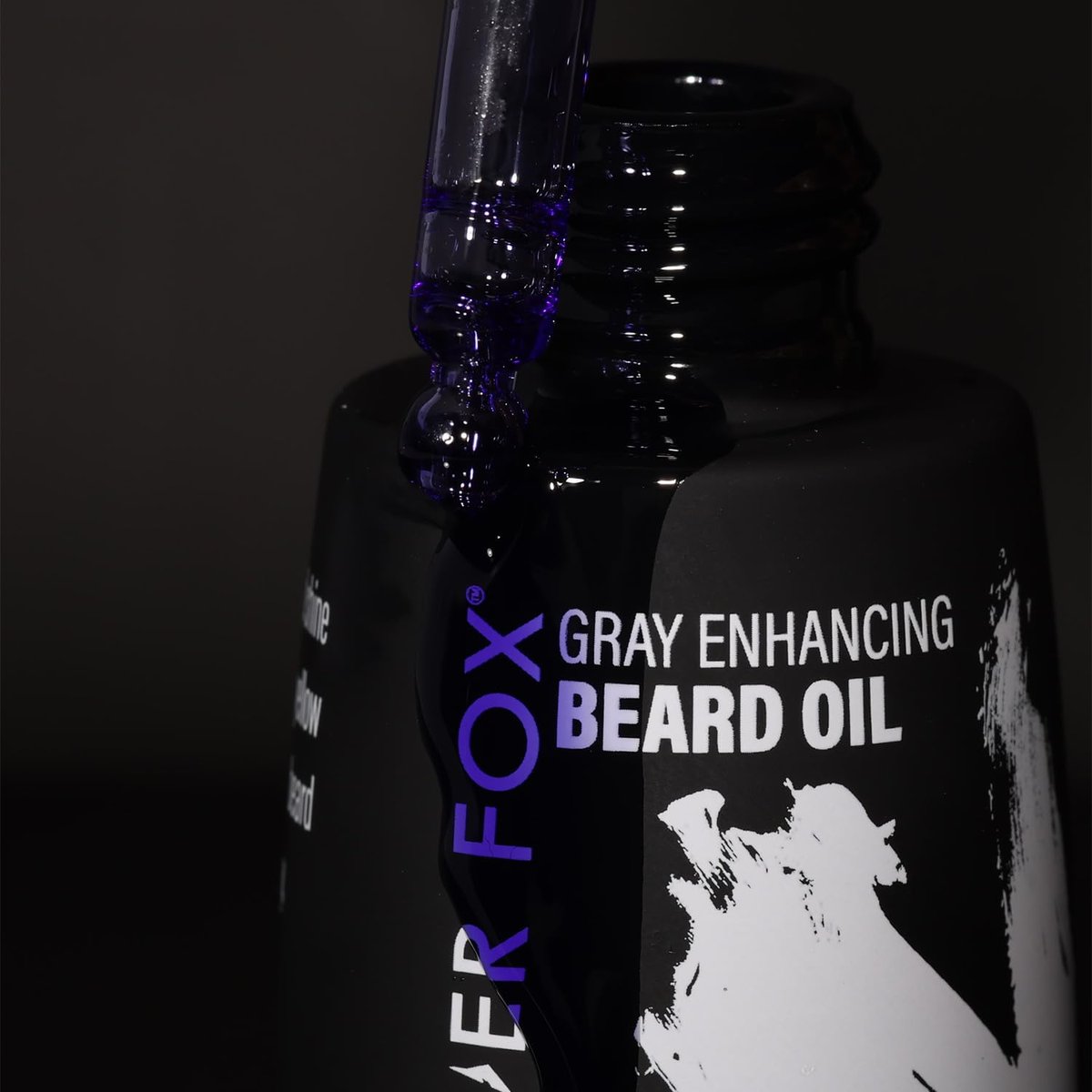 Godefroy Silver Fox Natural Beard Oil for Gray Hair – Shine & Brightness, 0.34 Fl Oz (Pack of 5) Avelisse