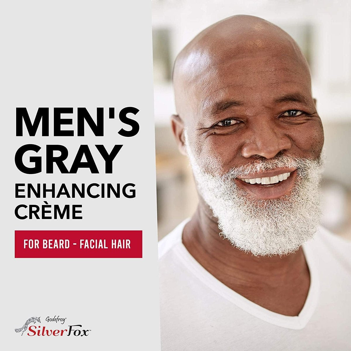 Godefroy Silver Fox Gray Enhancing Beard Brightener - Leave-In Conditioner for Gray & Silver Hair, Moisturizing & Non-Greasy, 3 oz Avelisse