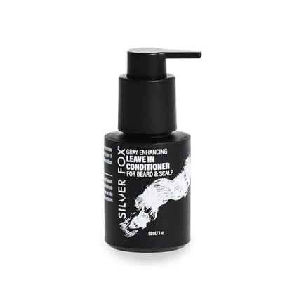 Godefroy Silver Fox Gray Enhancing Beard Brightener - Leave-In Conditioner for Gray & Silver Hair, Moisturizing & Non-Greasy, 3 oz Avelisse