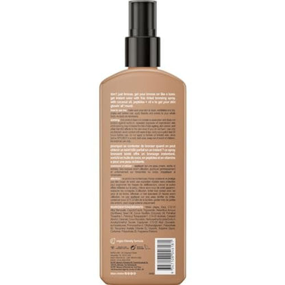 b.tan Bronzed Like a Boss Sun Tanning Lotion Spray - Outdoor Bronzing Accelerator with Coconut Oil, Peptides & Vitamin E, 8.45 Fl Oz Avelisse