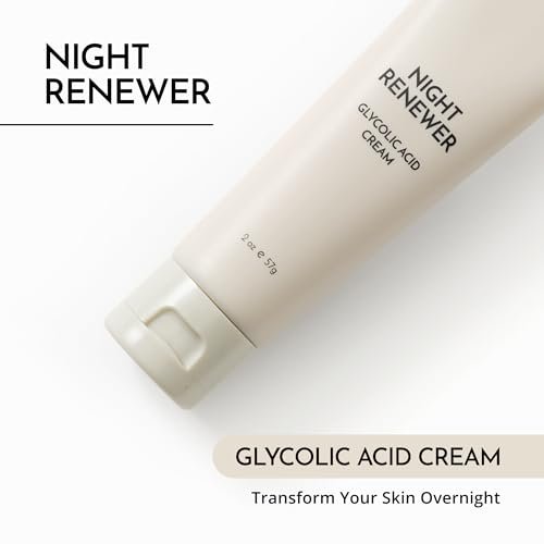 MAELOVE Night Renewer Night Cream with 2-in-1 Glycolic Acid Treatment – Unscented Night Cream for Sensitive Skin, 2 oz Avelisse