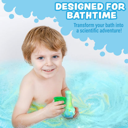 Tub Works Kids Bath Bomb Potion 6 Pack – Nontoxic Interactive Bath Bombs with Fizz, Foam & Color Eruption | Fun Science Toddler Bath Toys Avelisse