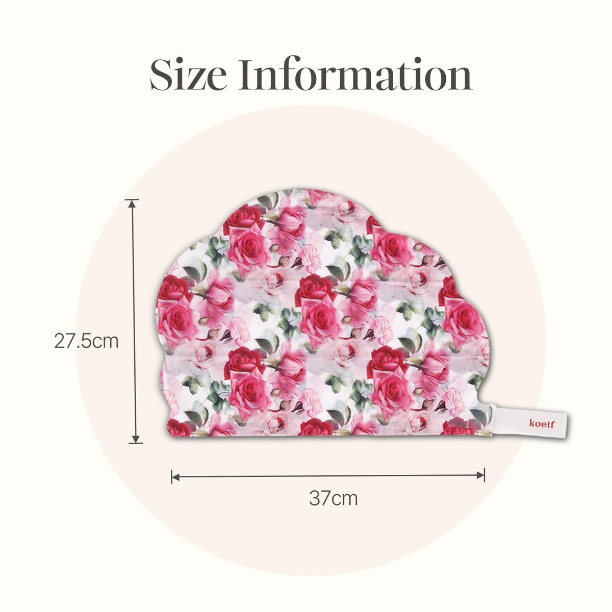 Koelf Rose Petal Satin Hair Mask - Intensive Nourishing & Repairing Cap Mask for Silky, Moisturizing Hair, Strengthens Scalp, Rose Essence Treatment (5 Pack) Avelisse