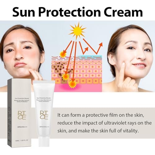 Relief Sun Rice Sunscreen SPF50+ PA++++ - Korean Formula Face Sunscreen for All Skin Types, 1.69 Fl Oz - görsel 6